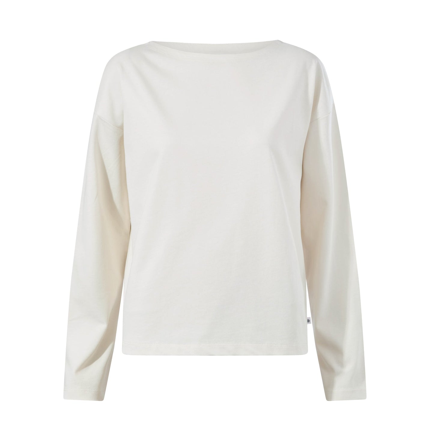 Ivy Womens Supersoft Cotton Boat Neck T-Shirt - Vanilla