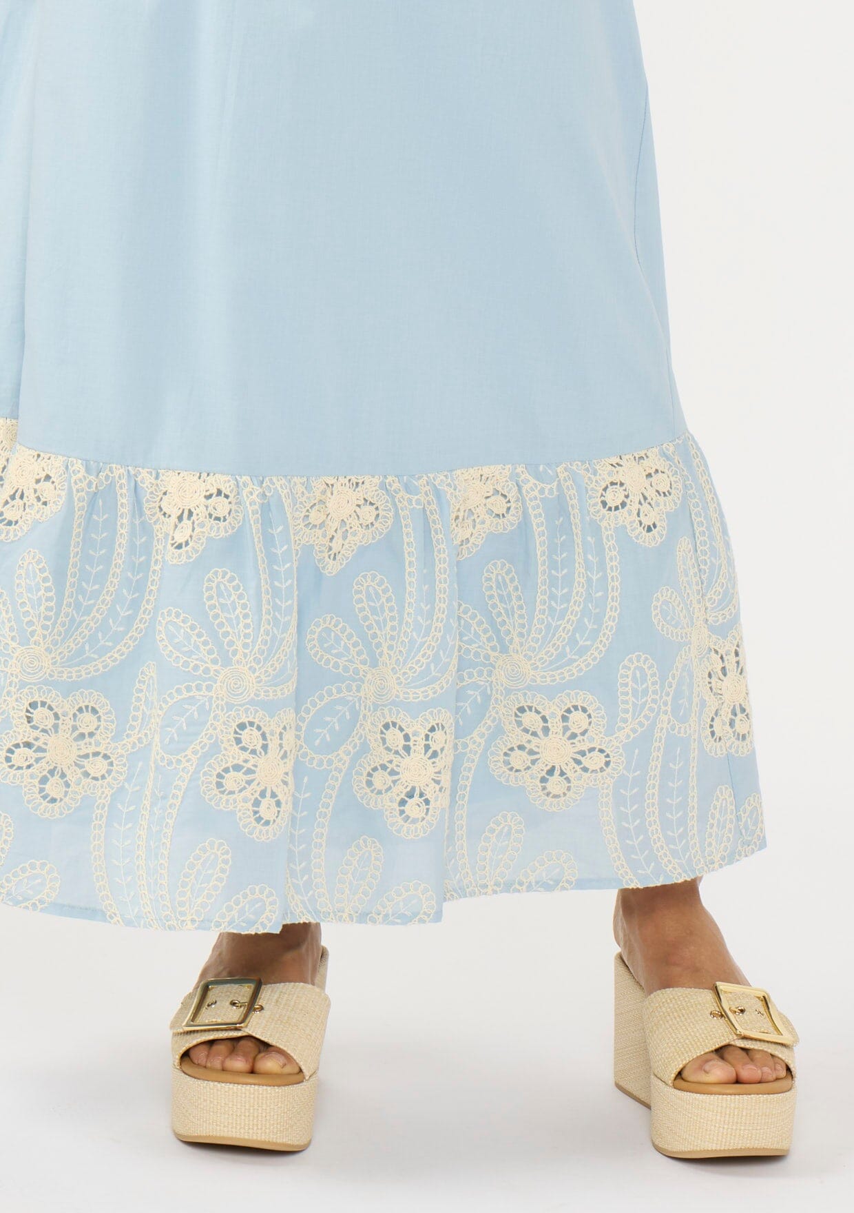 Addy Embroidered Maxi Skirt