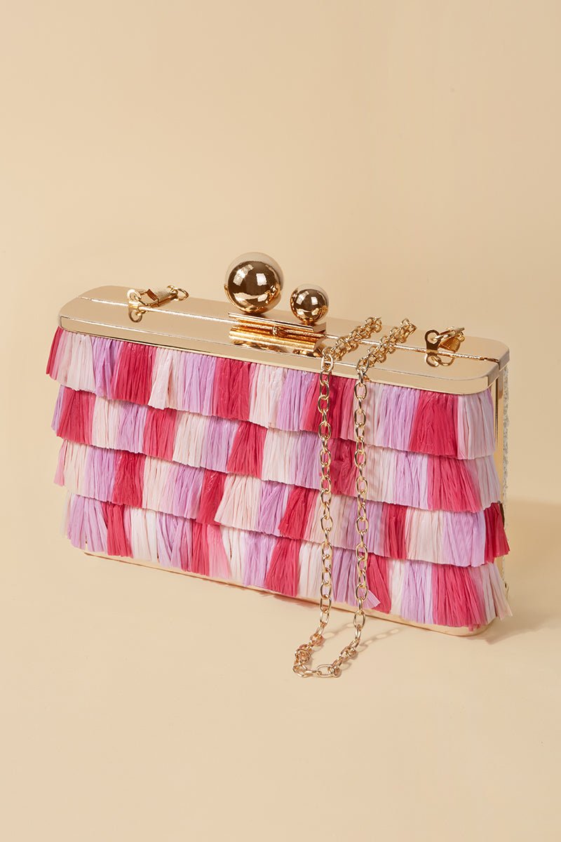 Clutch Ruffle Pink · Le Palmier ·