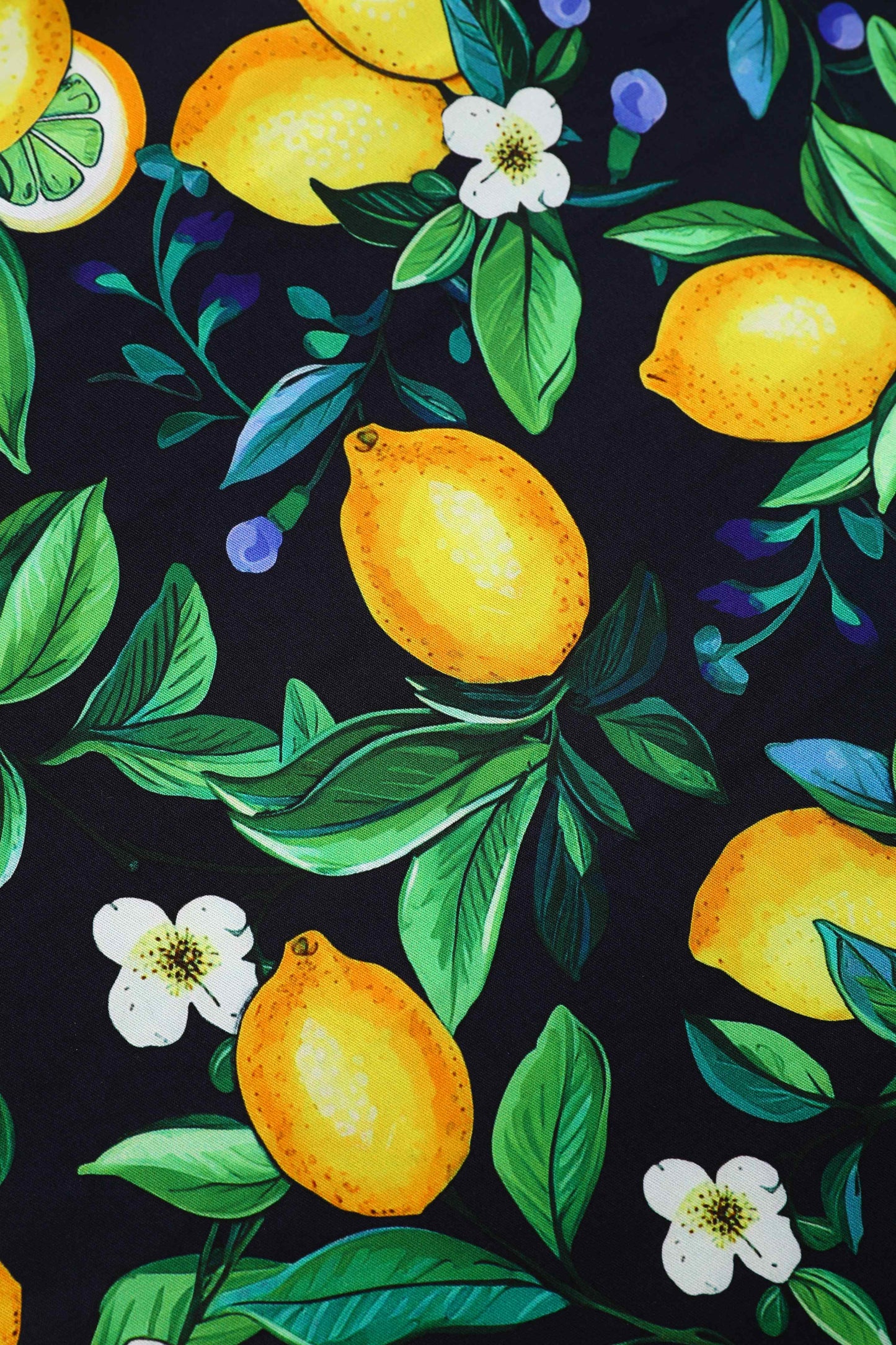 Daisy Lemon Halter Dress In Black