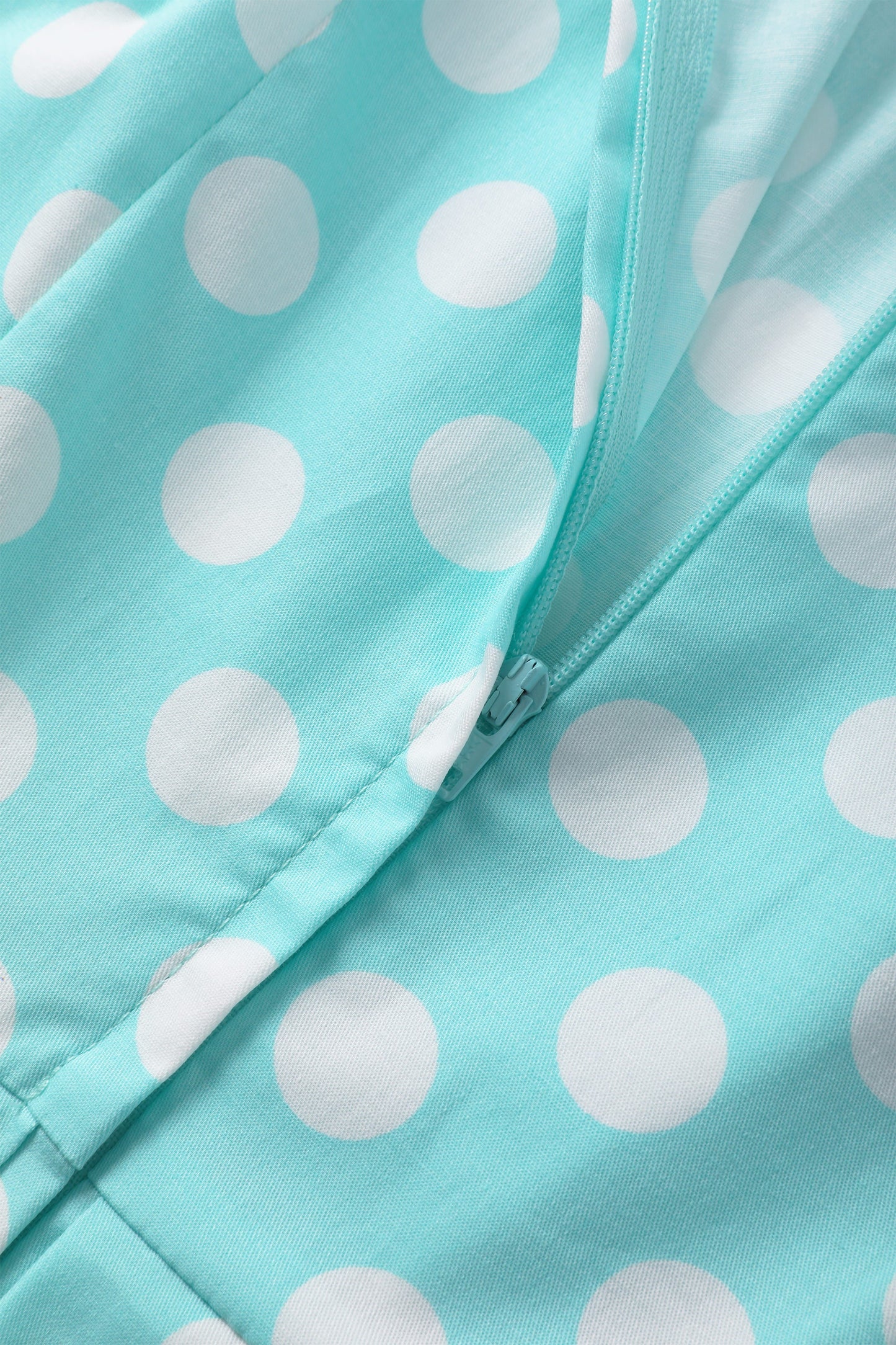Blair Turquoise Polka Dot Mesh Dress