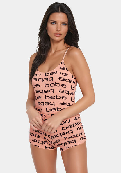 Bebe Logo Cami Short Set