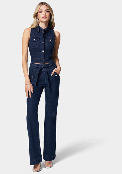 Belted Wide Leg Jean