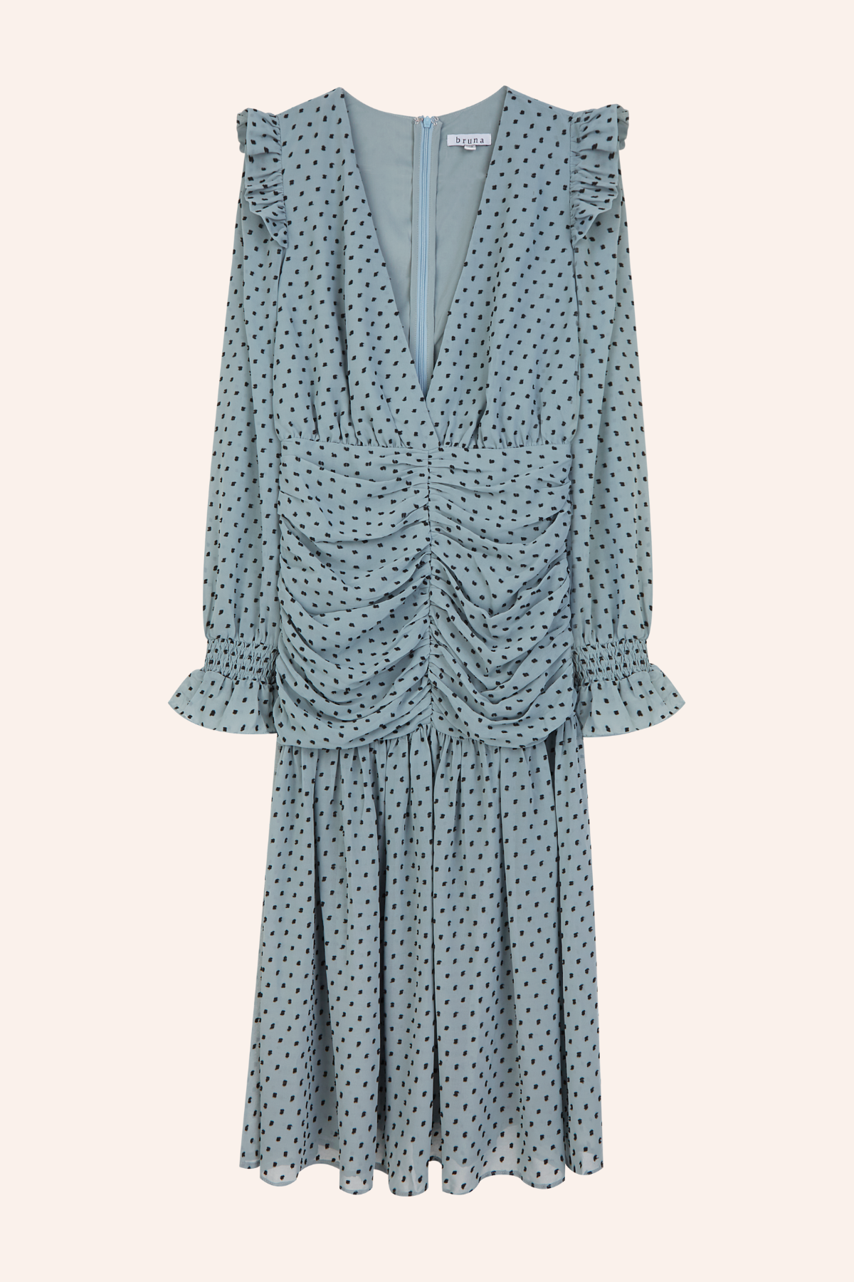 Vestido Casilda Plumeti Azul · LAST CHANCE ·