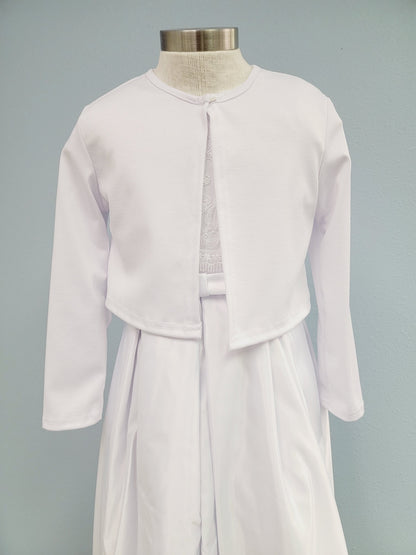 Girls White Cardigan