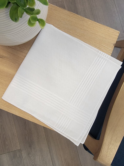 Hankie - Plain White Men's