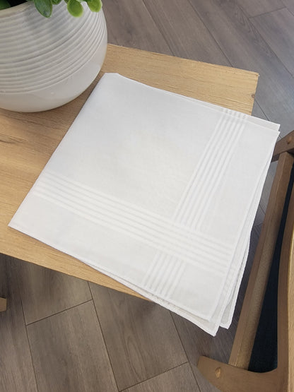 Hankie - Plain White Men's