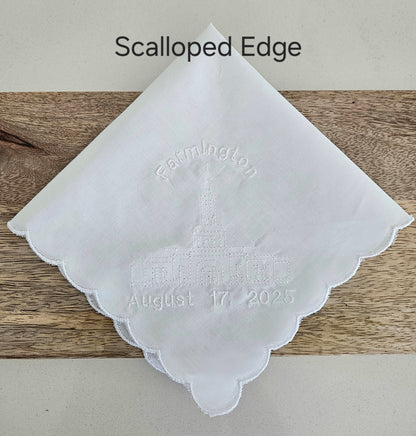Temple Dedication Hankie