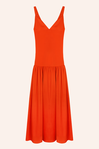 Vestido Irma Mandarina · Sample ·