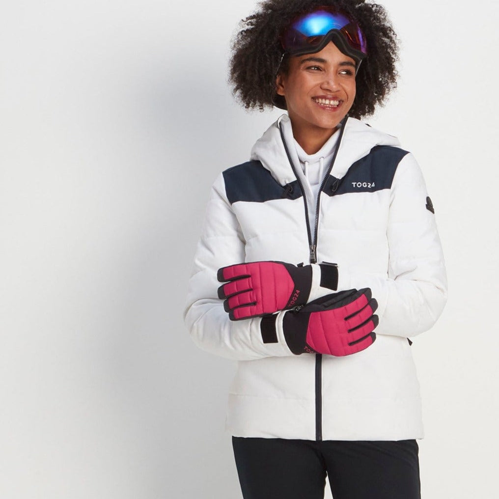 Adventure Waterproof Insulated Ski Gloves - Dark Pink