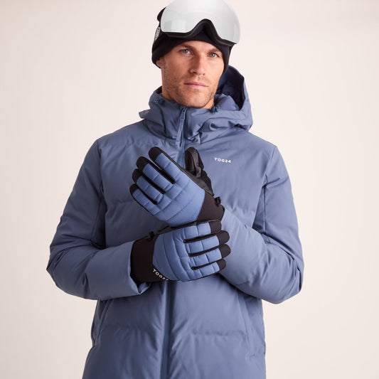 Adventure Waterproof Insulated Ski Gloves - Fjord Blue