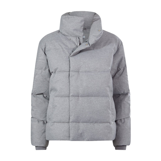 Allitt Womens Short Insulated Padded Jacket - Ice Grey Melange