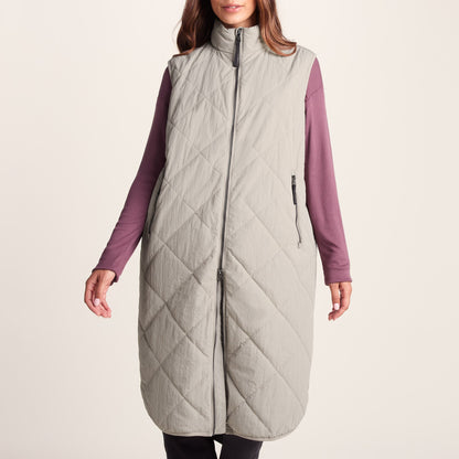 Anda Womens Shower Resistant Insulated Gilet - Dark Taupe