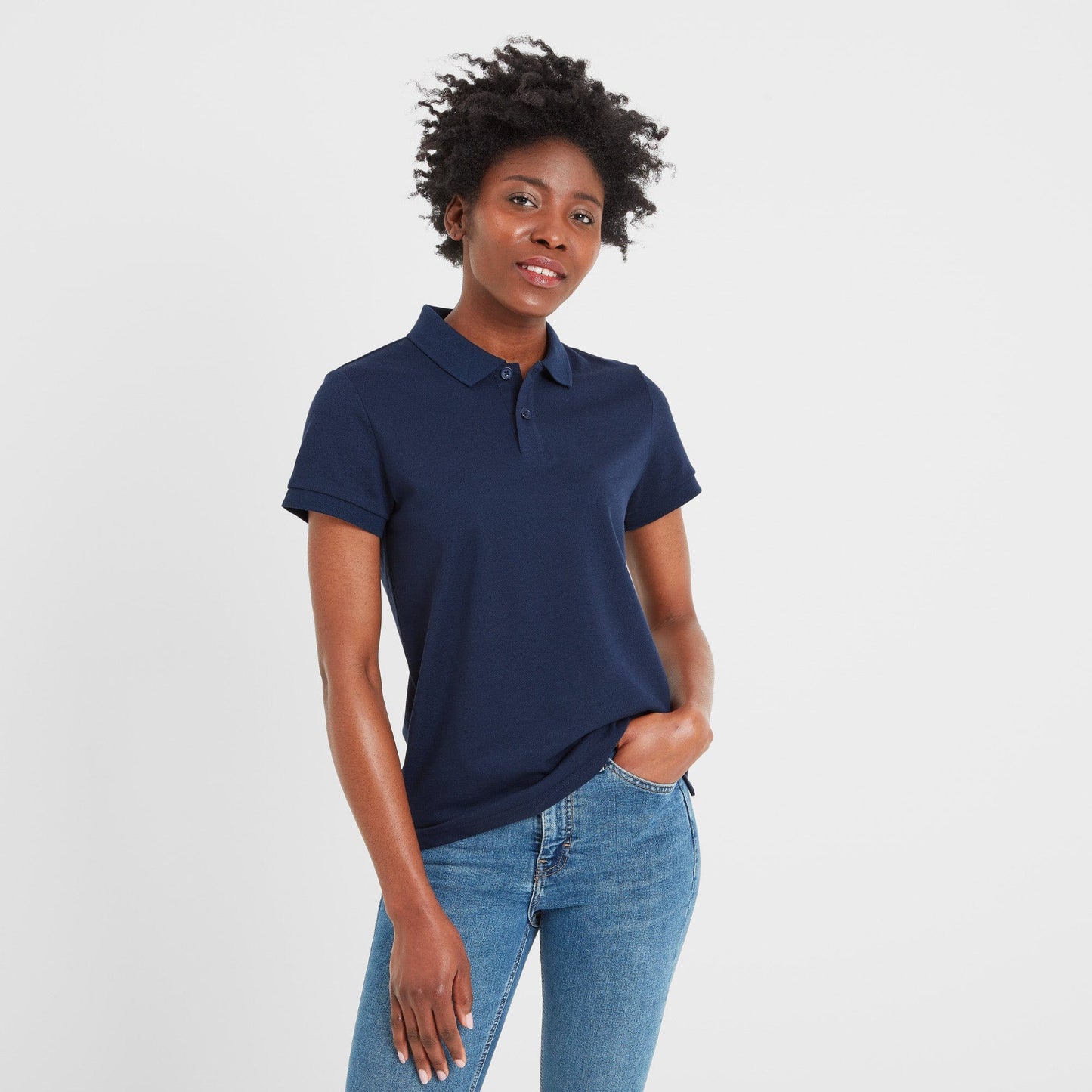 Aspley Womens Tech Polo - Navy