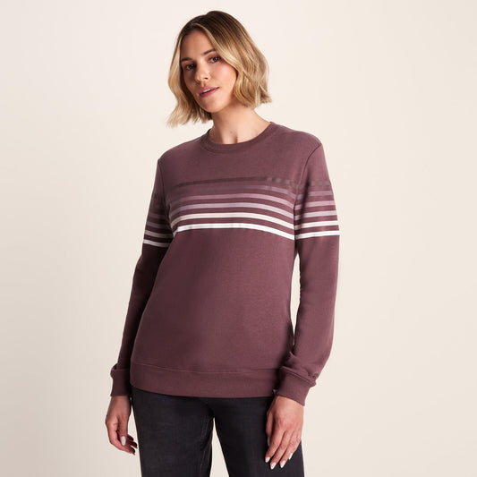 Bayman Womens Supersoft Sweat - Dark Mauve