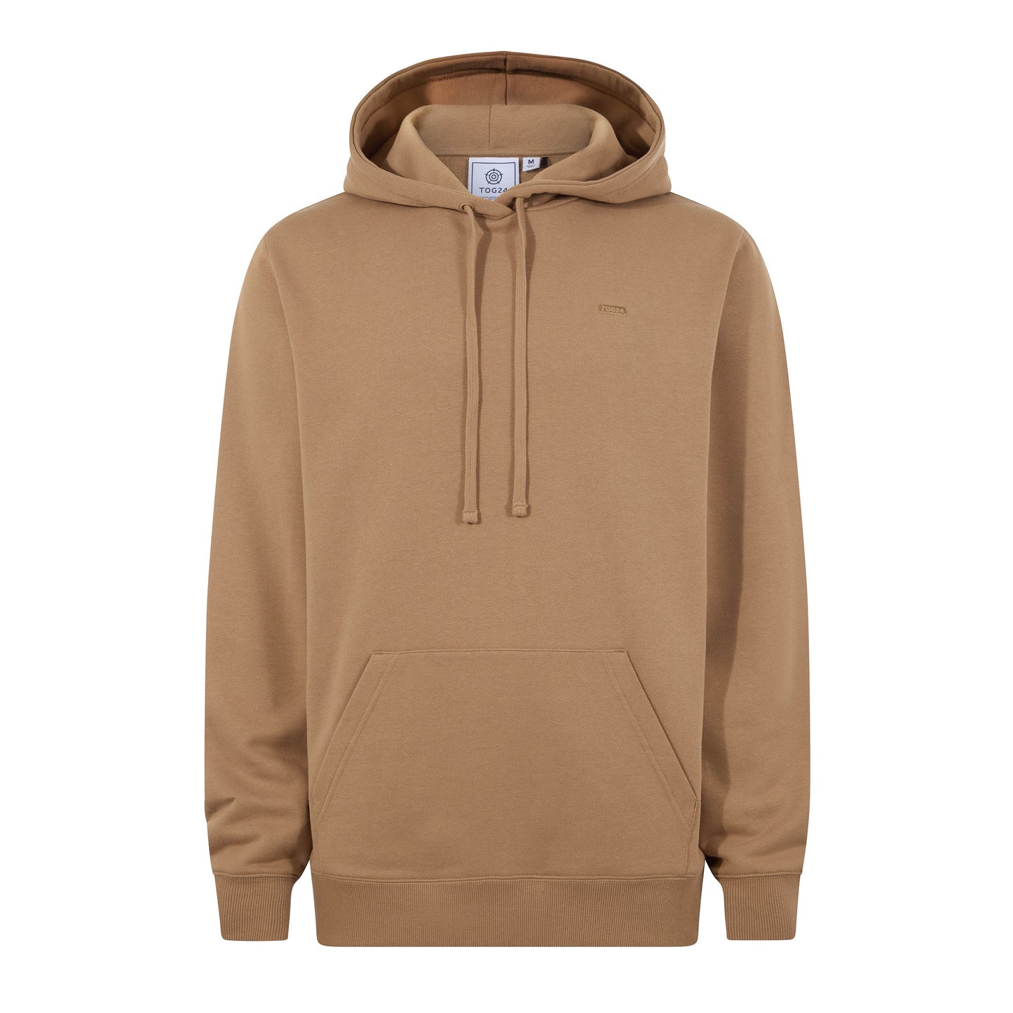 Carlton Mens Oversized Heavyweight 100% Cotton Hoody - Soft Brown