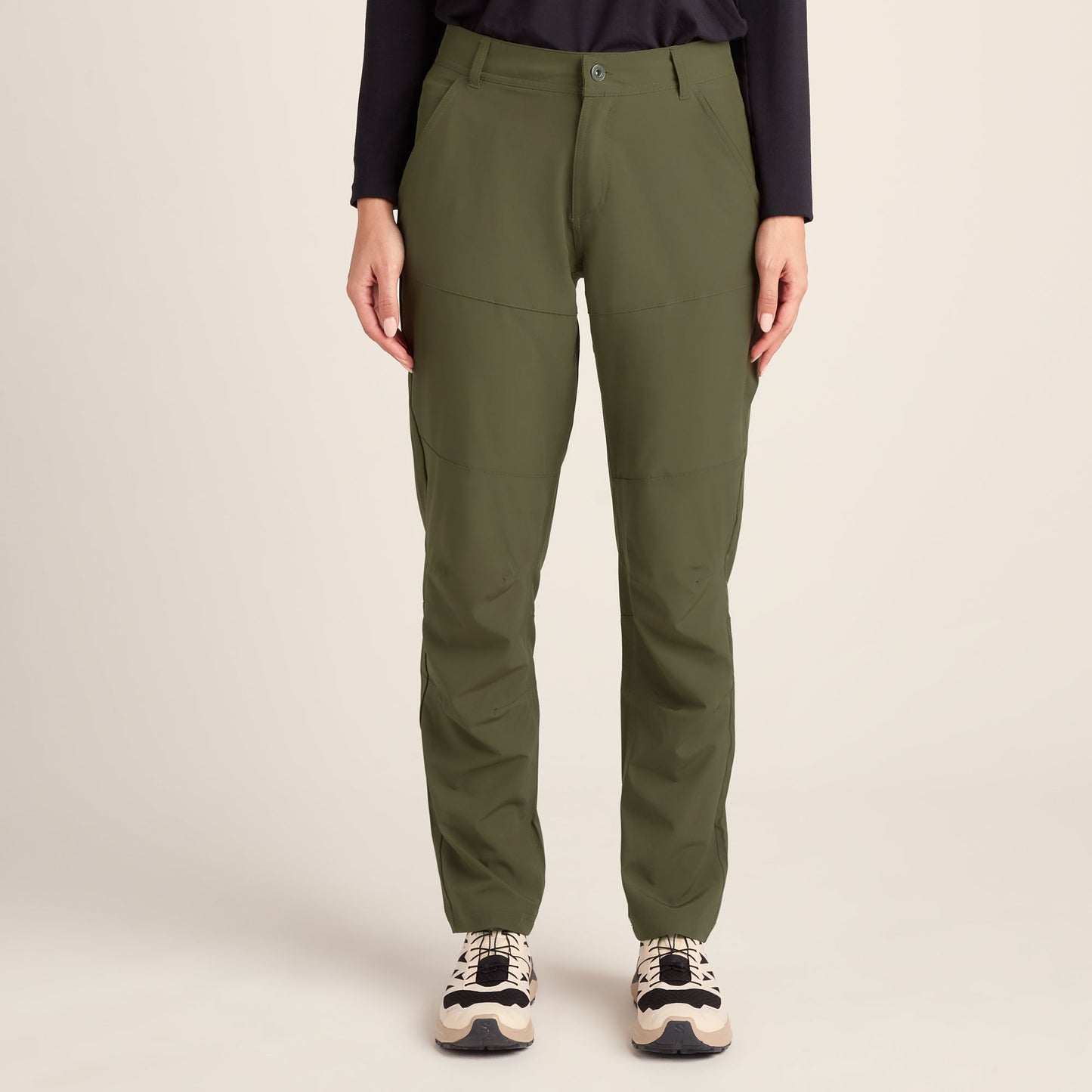 Denver Womens Walking Trousers Long - Khaki