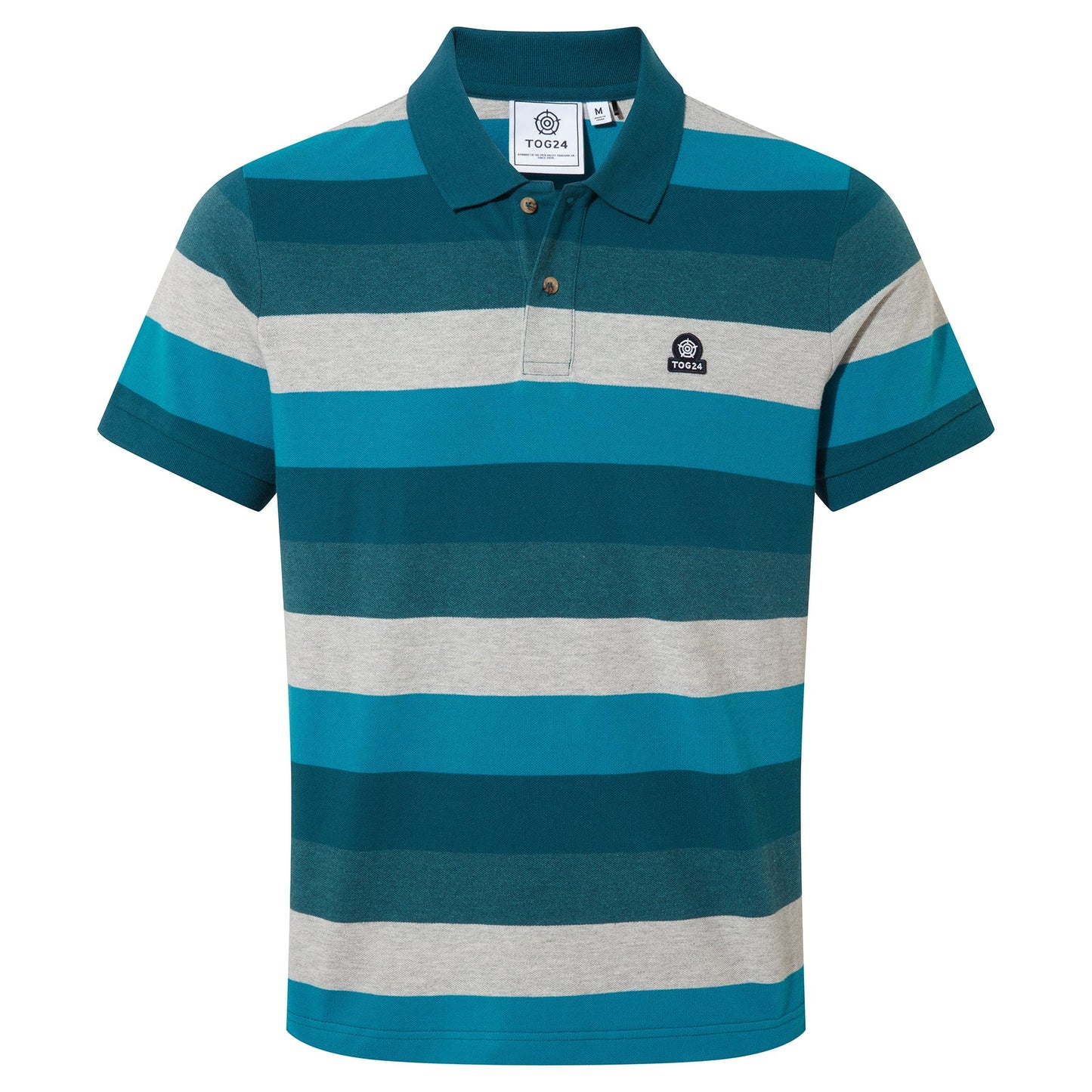 Flaxby Mens Polo - Lagoon Blue