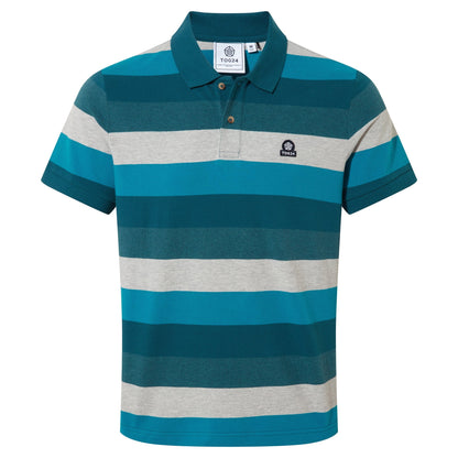 Flaxby Mens Polo - Lagoon Blue