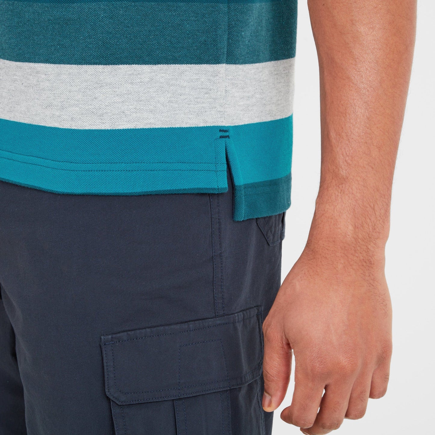 Flaxby Mens Polo - Lagoon Blue