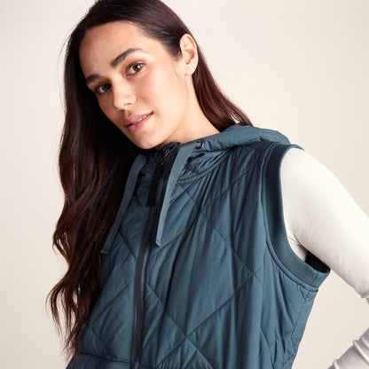 Fozard Womens Lightweight Insulated Quilted Gilet - Graphite