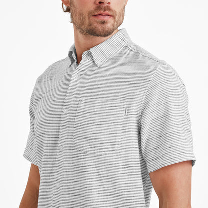 Greyson Mens 100% Cotton Short Sleeve Supersoft Shirt - Optic White