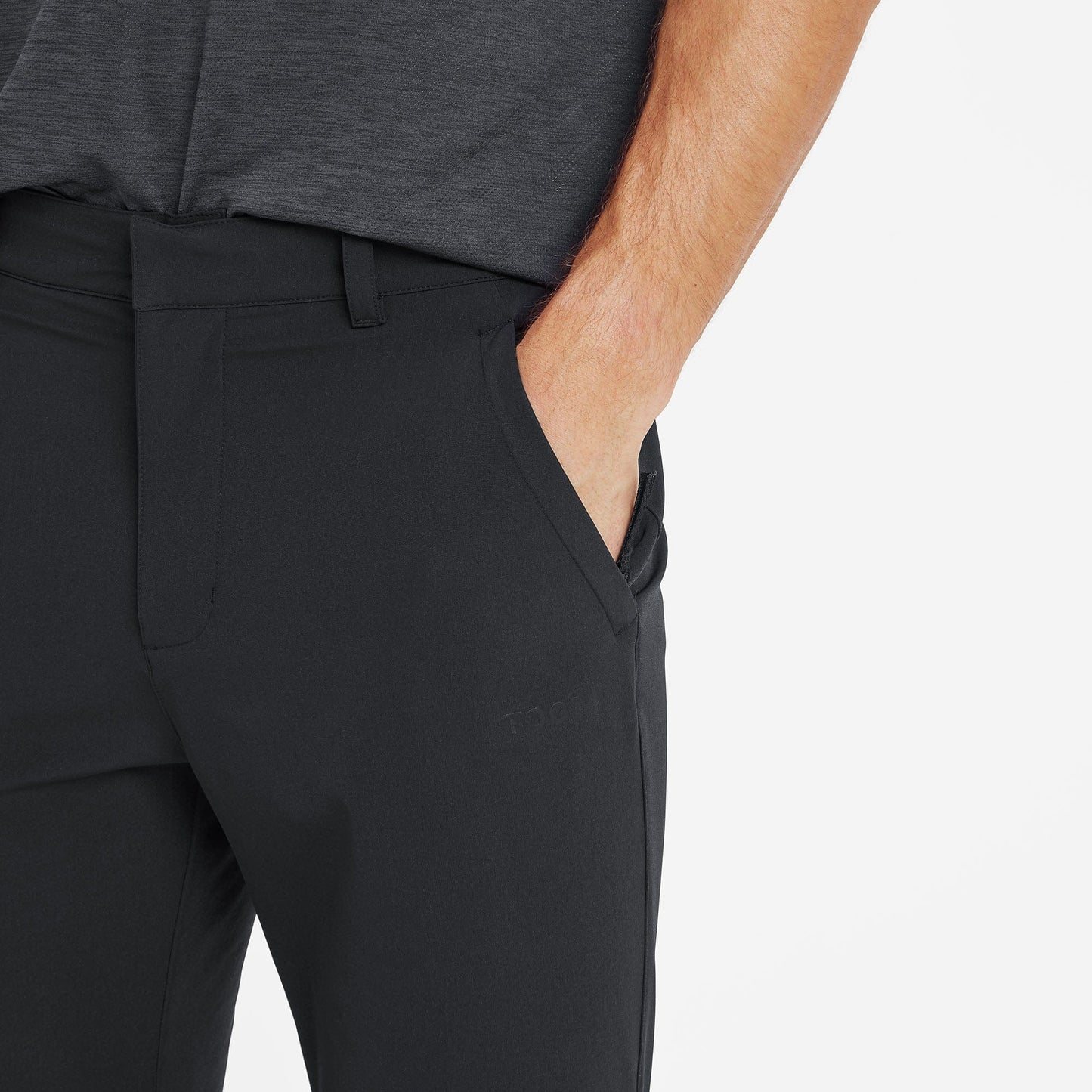 Hurstead Mens Softshell Walking Trousers Short - Black