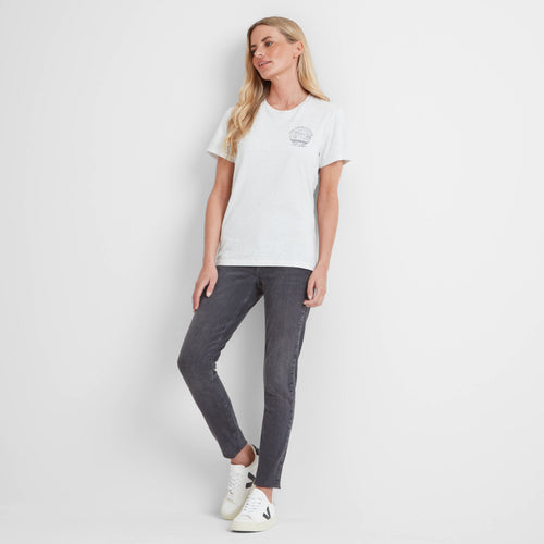 Ireland Womens 100% Cotton T-Shirt - Ice Grey Marl