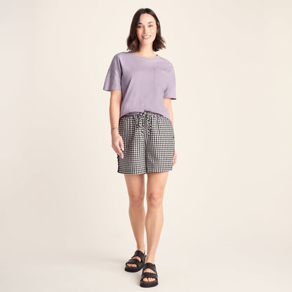 Laurie Womens 100% Cotton Supersoft Boxy Fit T-Shirt - Lilac Blossom
