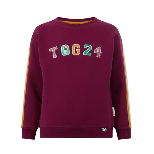 Lonk Shaun the Sheep Kids Supersoft Graphic Crew Neck Sweatshirt - Beetroot Red