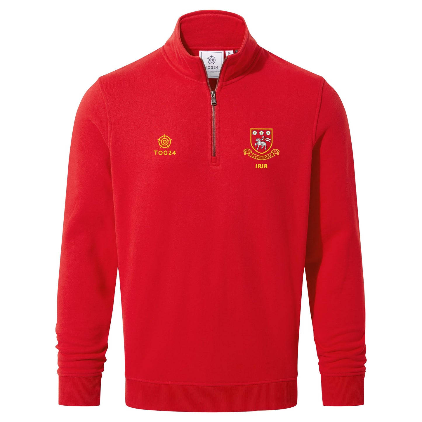 Cleckheaton RUFC Mens - Oakenshaw 1/4 Zip Neck Jalapeno Red