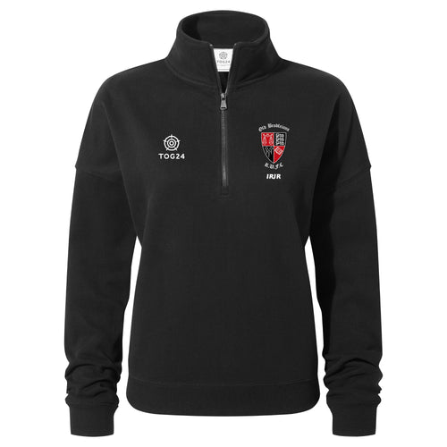Old Brodleians Womens - Oakenshaw 1/4 Zip Neck Black