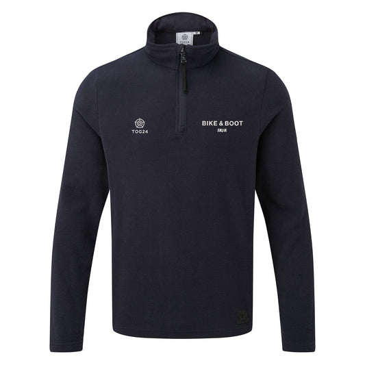 Bike & Boot Mens - Treeton Fleece Zipneck Navy