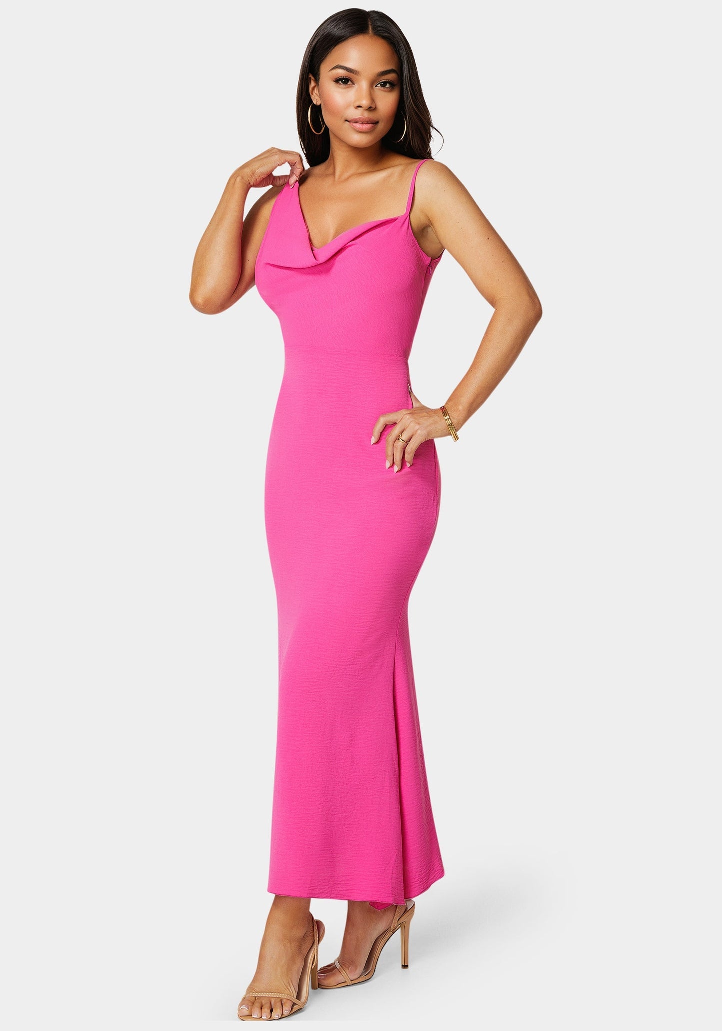 Airflow Cowl Maxi Dress