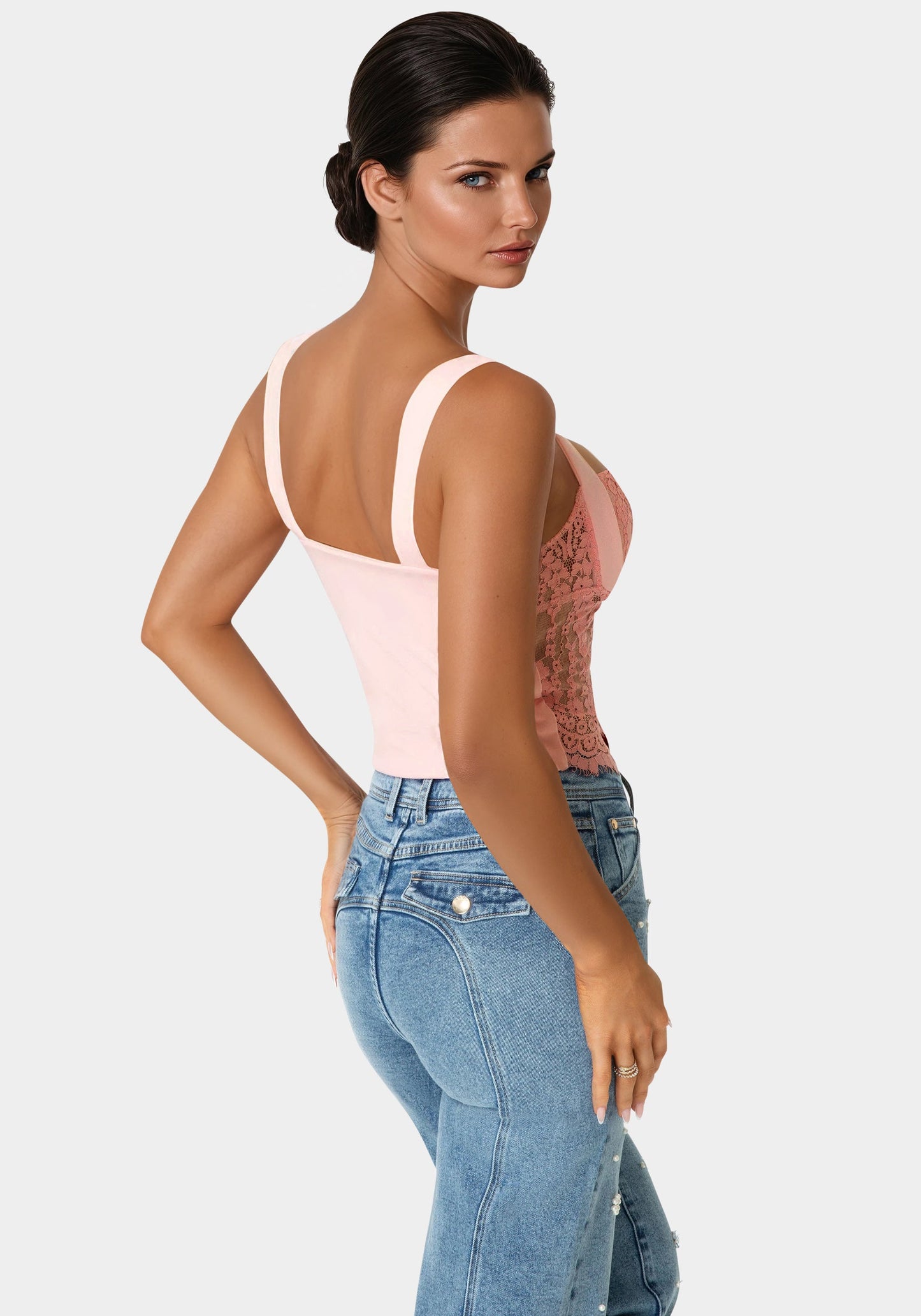 Lace Sweetheart Top