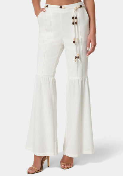 Bell Bottom Linen Pants