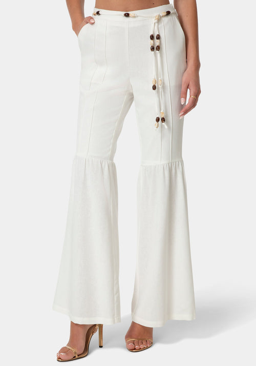 Bell Bottom Linen Pants