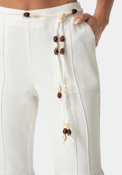 Bell Bottom Linen Pants