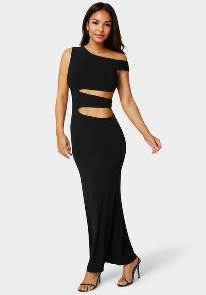 Asymmetrical Cutout Maxi