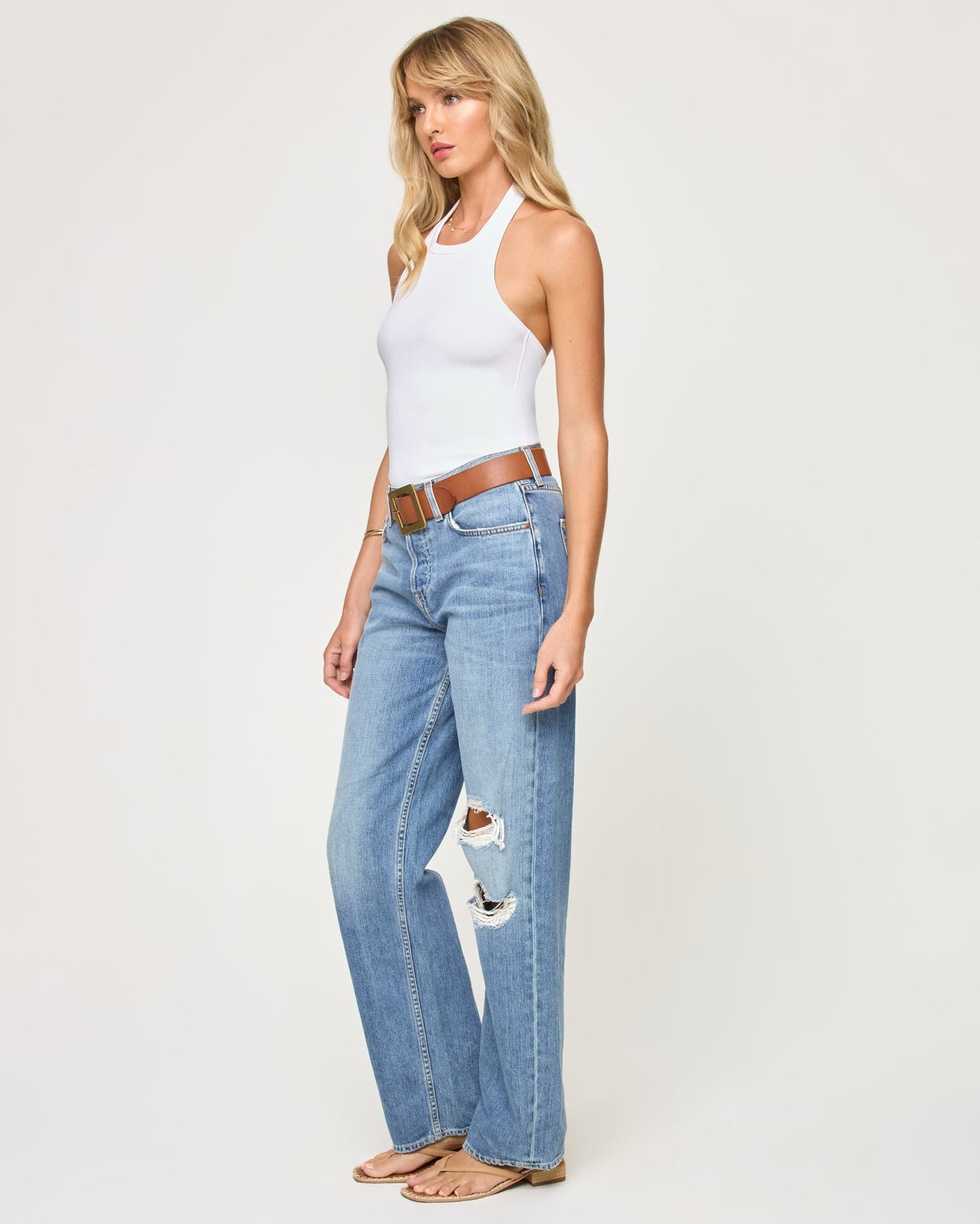 Alyx Halter Tank - White