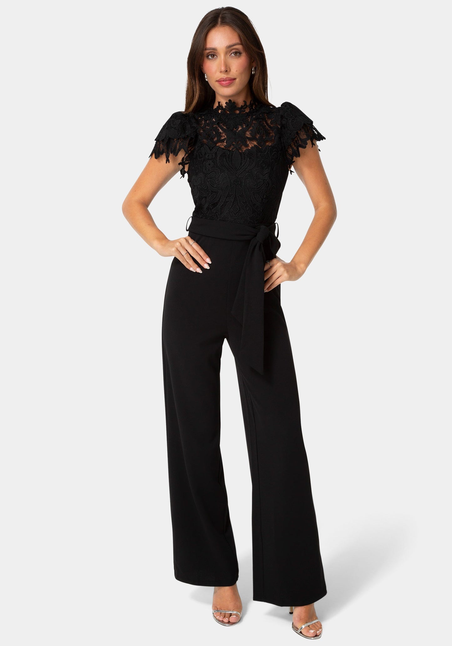 Lace High Neck Jumpsuit