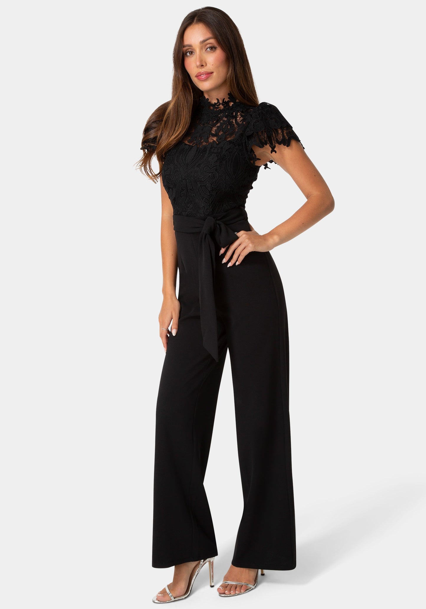 Lace High Neck Jumpsuit