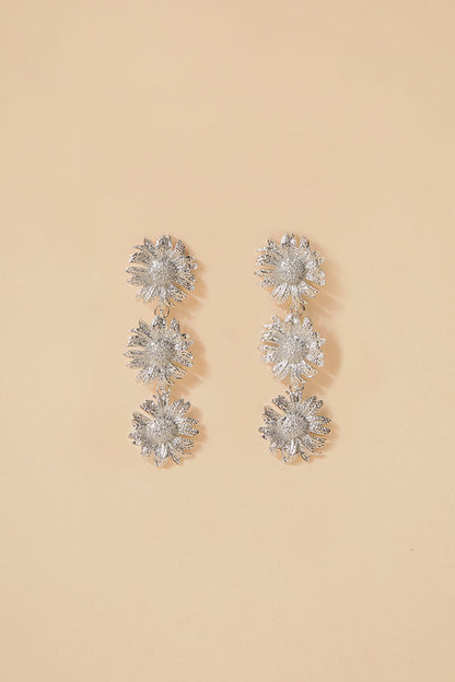Pendientes Sunflower Silver · Madame ·