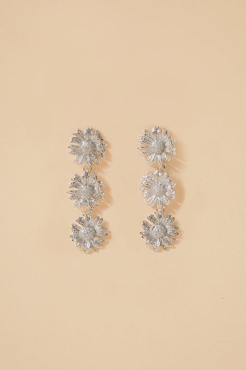Pendientes Sunflower Silver · Madame ·