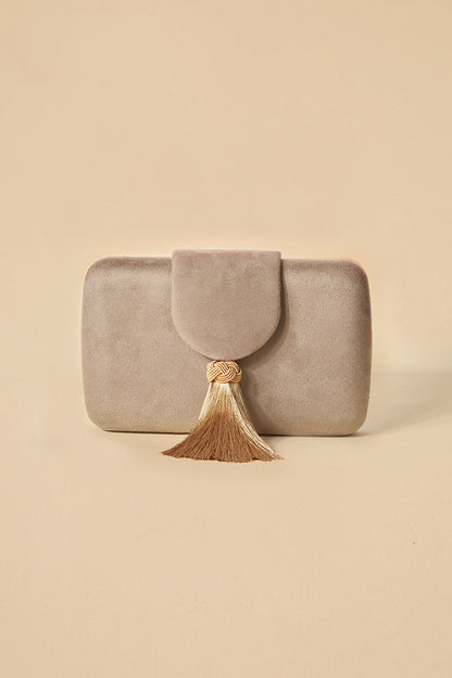 Clutch Clotilde Taupe · Madame ·