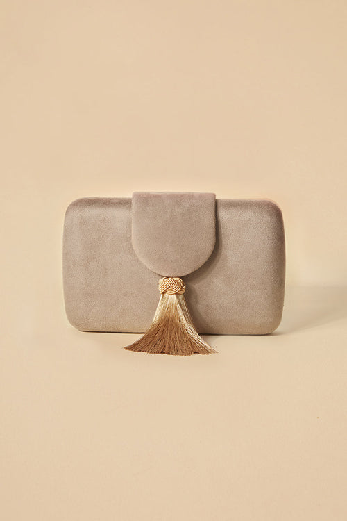 Clutch Clotilde Taupe · Madame ·