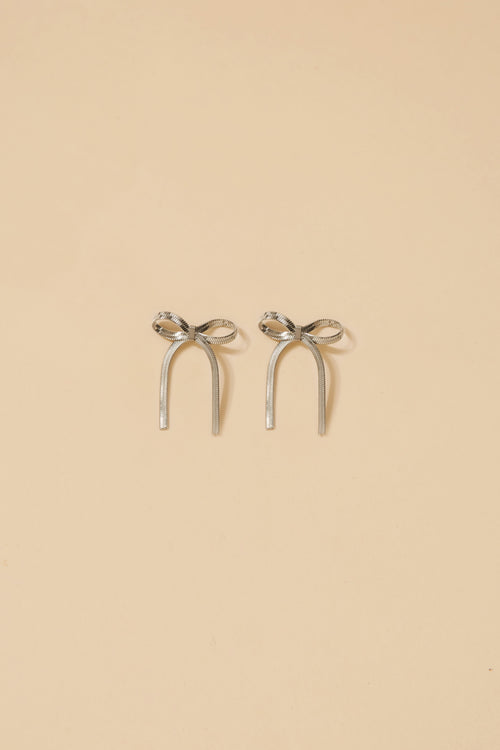 Pendientes Bow Silver · Allure ·