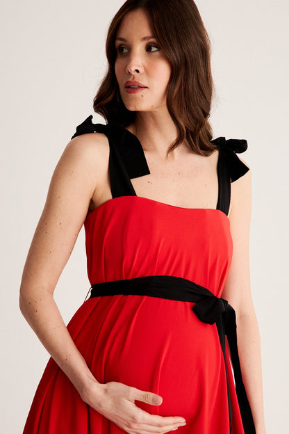 Vestido Sebastien Rojo · Embarazada ·