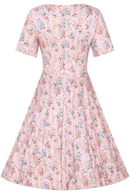 Brenda Summer Pink Meadow Dress