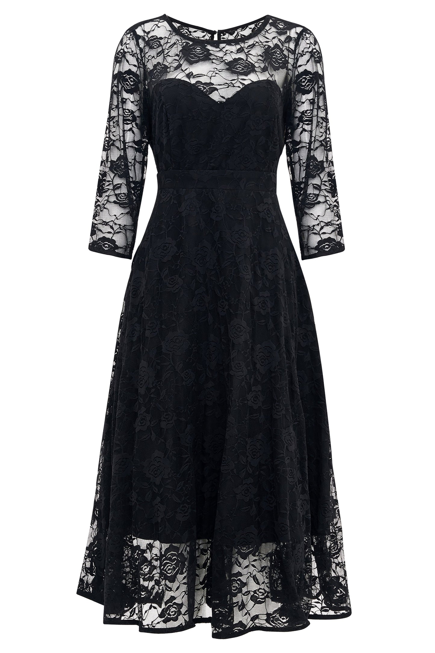 Madeline Black Formal Lace Dress